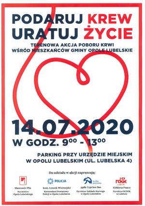 plakat podaruj krew, uratuj życie