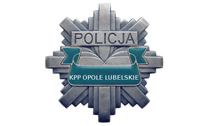 policyjna gwiazda z wpisanym napisem kpp opole Lubelskie