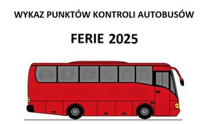 plakat punkt kontroli autokarów