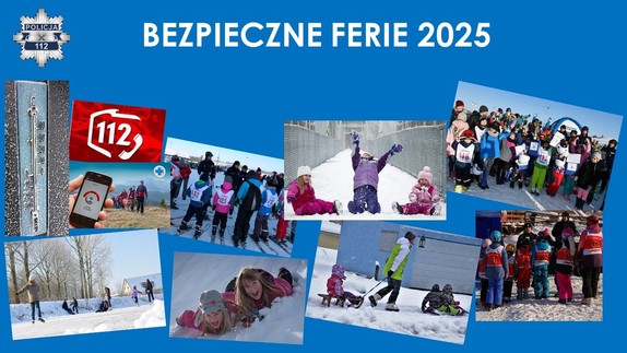 plakat bezpieczne wakacje 2025