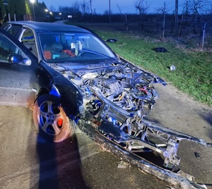uszkodzony samochód Volkswagen