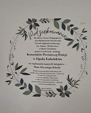 podziękowania