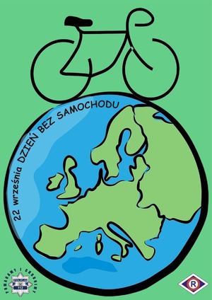 plakat dzień bez samochodu