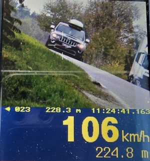 zdjęcie z przekroczenia prędkości