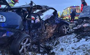 Pojazdy uczestniczące w zdarzeniu drogowym Seat Toledo i BMW