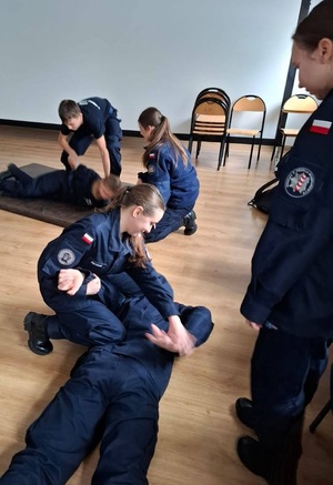 osoby ćwiczą chwyty