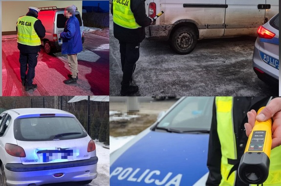 samochody, policjanci