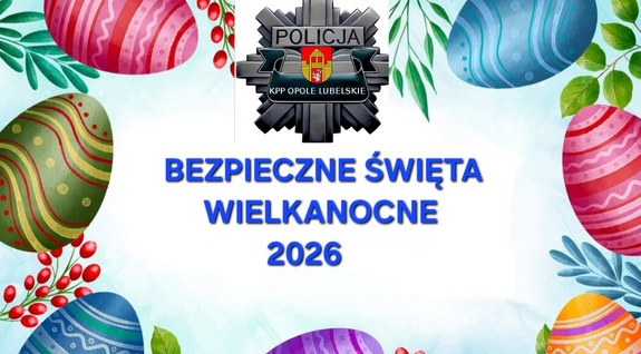 plakat bezpieczne święta wielkanocne