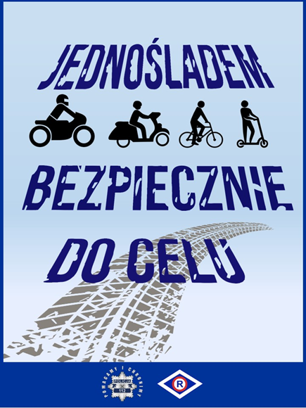 plakat jednośladem bezpiecznie do celu