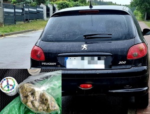 samochód Peugeot i narkotyki
